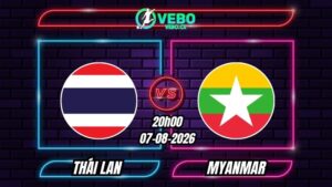 Soi Kèo Thái Lan vs Myanmar 20h00 - 08/08/2026